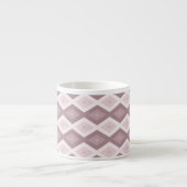 Tasse Expresso motif rose quartz rose diamant (Devant)