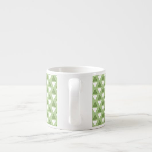 Tasse Expresso Motif simple vert pastel (Dos)