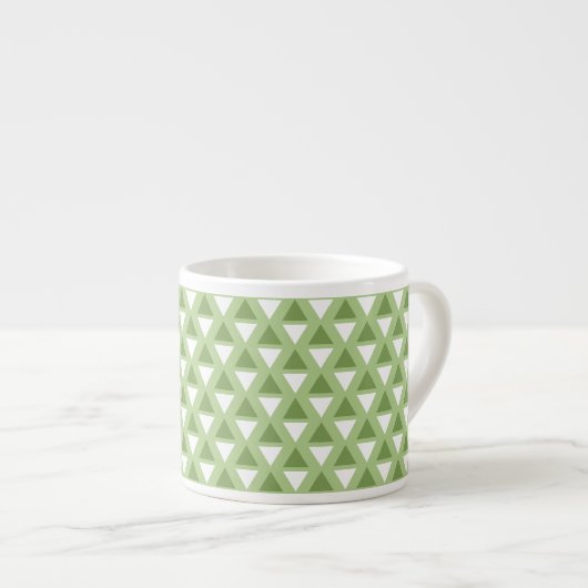 Tasse Expresso Motif simple vert pastel (Devant droit)