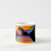 Tasse Expresso Motif Sur La Face De La Dame Motif (Devant)