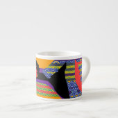 Tasse Expresso Motif Sur La Face De La Dame Motif (Devant droit)