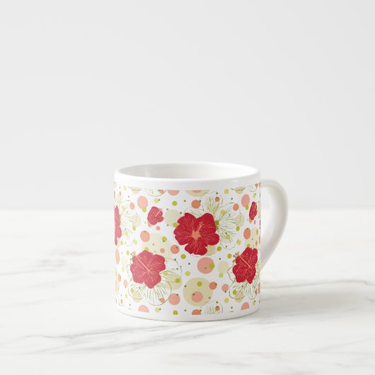Tasse Expresso Motif tiré par la main de ketmie (Devant droit)