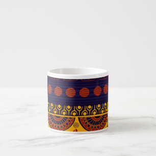Tasse Expresso Motif tribal, polyvalent pour diverses utilisation