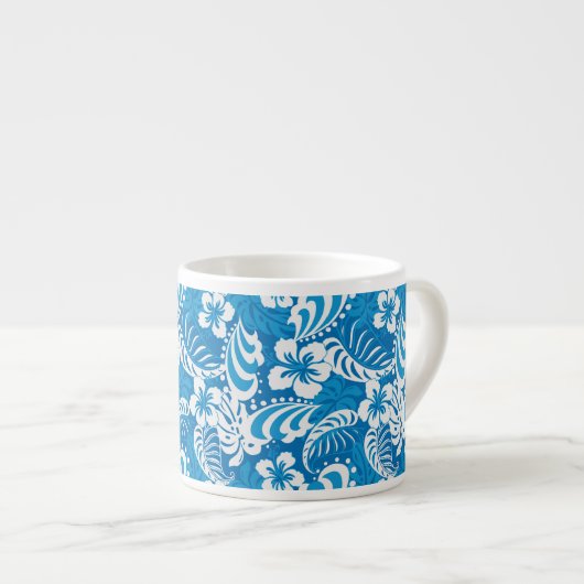 Tasse Expresso Motif tropical de ketmie (Devant droit)