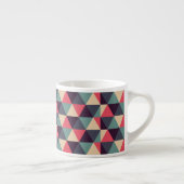 Tasse Expresso Motif turquoise et rose de triangle (Droite)