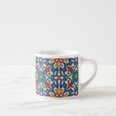 Tasse Expresso Motif Vintage de mosaïque d'Azulejos (Droite)