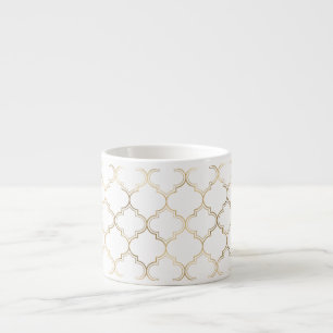 Tasse Expresso Motifs Motifs géométriques islamiques dorés