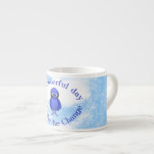 Tasse Expresso Motivation des oiseaux bleus (Devant droit)