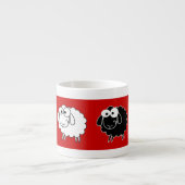 Tasse Expresso Moutons noirs (Devant)