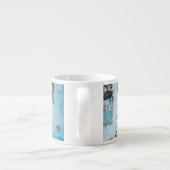 Tasse Expresso Mur bleu et porte (Dos)