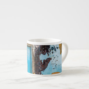 Tasse Expresso Mur bleu et porte