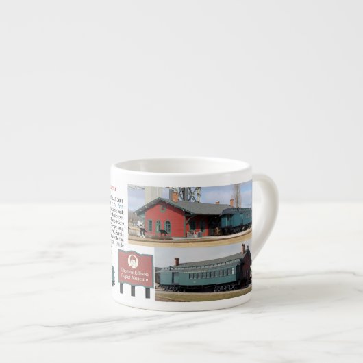 Tasse Expresso Musée du dépôt Thomas Edison (Devant droit)