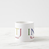 Tasse Expresso Myers-Briggs INTJ - Expresso pour le cerveau (Devant)