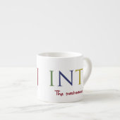 Tasse Expresso Myers-Briggs INTJ - Expresso pour le cerveau (Devant droit)