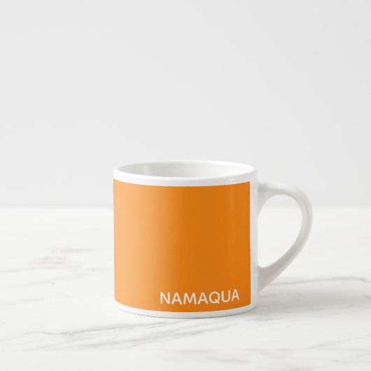 Tasse Expresso Namaqua orange nom de la couleur (Droite)