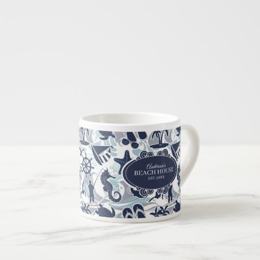 Tasse Expresso Nautical Beach (Devant droit)