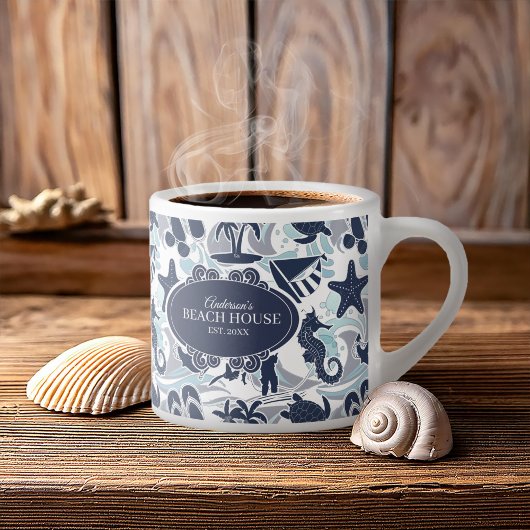 Tasse Expresso Nautical Beach