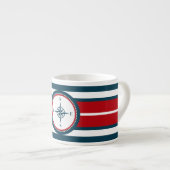 Tasse Expresso Nautical design (Devant droit)