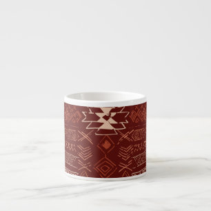 Tasse Expresso Navajo Aztec : Ethnic Doodle Motif.