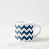 Tasse Expresso Navy Zigzag, Navy Chevron, Motif géométrique (Droite)