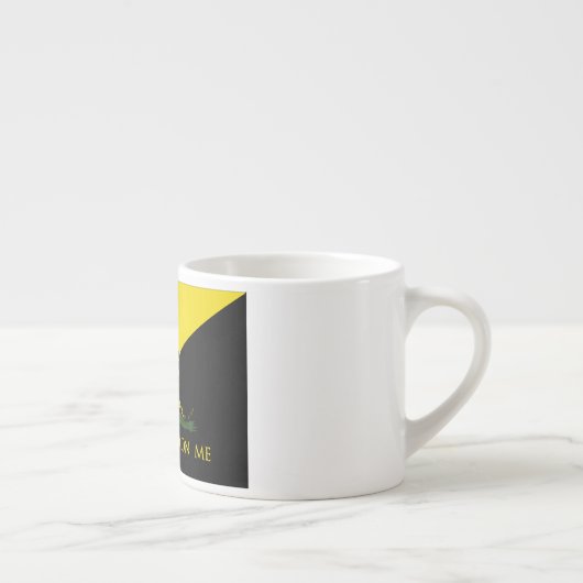 Tasse Expresso Ne marchez pas sur moi le drapeau d'anarchiste (Droite)