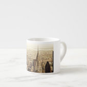 Tasse Expresso New York City - construction de Chrysler (Devant droit)