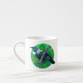 Tasse Expresso New Zealand Tui - Peinture en acrylique