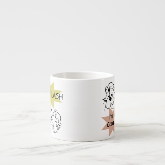 Tasse Expresso Newsflash Je suis un cadeau Gamma (Devant)