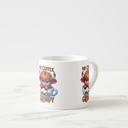 Tasse Expresso No Coffee Much Grumpy (Devant droit)