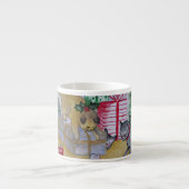 Tasse Expresso Noël de chat et de souris (Devant)