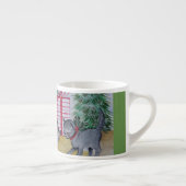 Tasse Expresso Noël de chat et de souris (Droite)