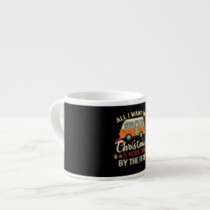 Tasse Expresso Noël drôle de camping, moment des s'mores au feu d