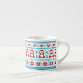 Tasse Expresso Noël et l'hiver ont tricoté le motif (Droite)
