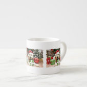 Tasse Expresso Noël - Terrier blond comme les blés - Bailey (Devant droit)