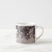 Tasse Expresso noir et blanc Abstrait (paroi fissurée) (Droite)