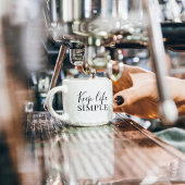 Tasse Expresso Noir moderne Conserver la vie simple