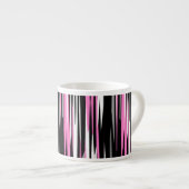 Tasse Expresso Noir rose et blanc (Devant droit)