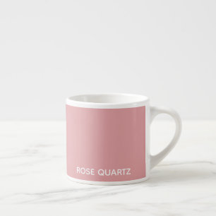 Tasse Expresso Nom de couleur rose quartz rose