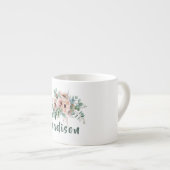 Tasse Expresso Nom floral joli Inscrit (Devant droit)