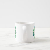 Tasse Expresso Nom personnalisé Cercle Shamrock irlandais (Dos)