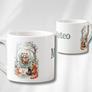 Tasse Expresso Nom personnalisé du bébé animal mignon