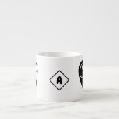 Tasse Expresso Nom personnalisé Petite coupe Espresso | Love Coff (Devant)