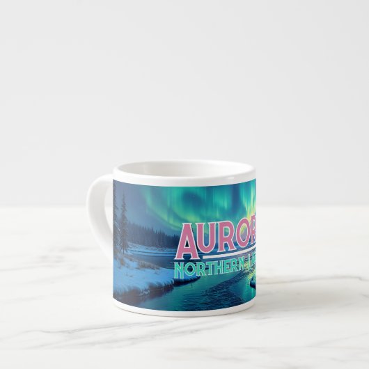 Tasse Expresso Northern Lights Aurora Borealis (Devant gauche)