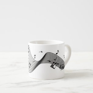 Tasse Expresso Notes de musique
