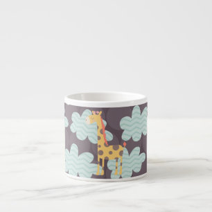 Tasse Expresso Nuages et girafes