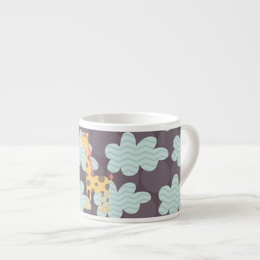Tasse Expresso Nuages et girafes (Devant droit)