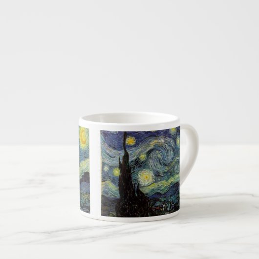 Tasse Expresso Nuit étoilée, Vincent Van Gogh. (Devant droit)