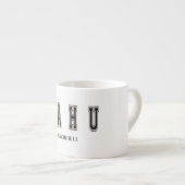 Tasse Expresso Oahu Hawaï (Devant droit)