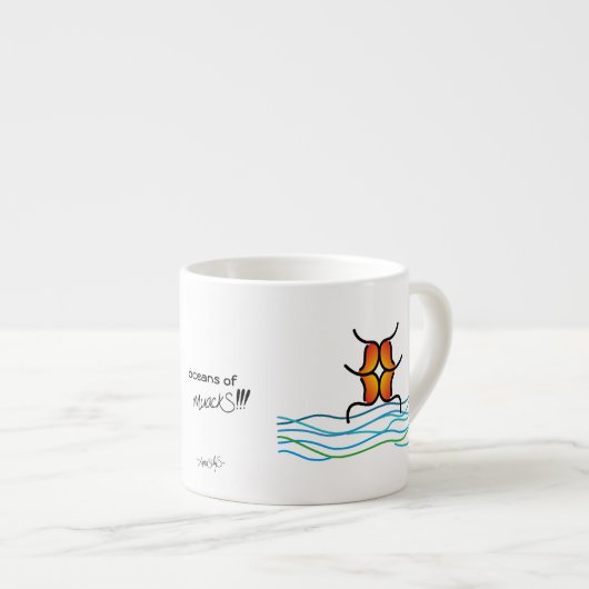 Tasse Expresso océans de muackS!!! - Âme (Devant droit)