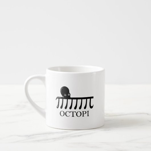 Tasse Expresso Octopi - Funny Pi Octopus Math (Gauche)